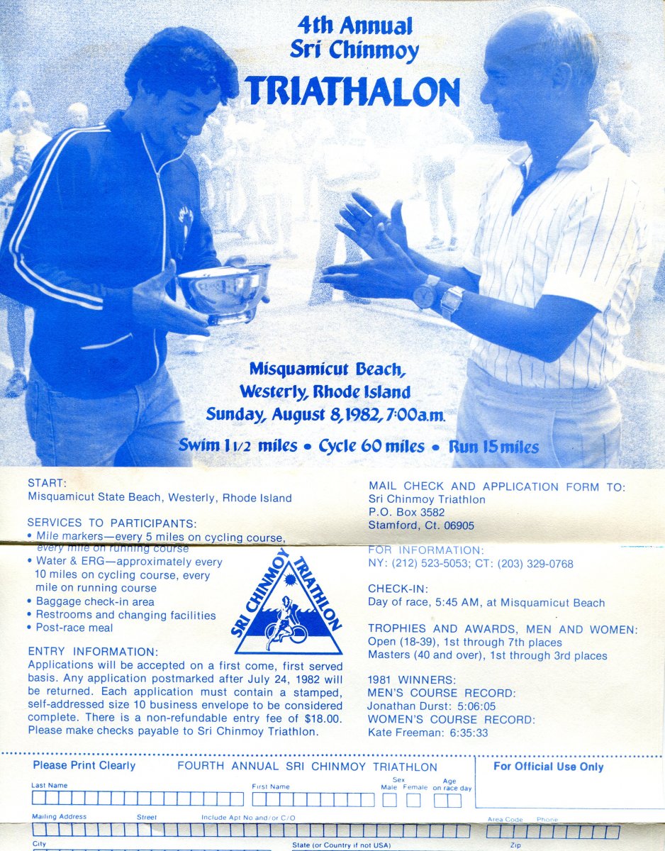 4th Annual Sri Chinmoy Triathlon, Misquamicut, RI